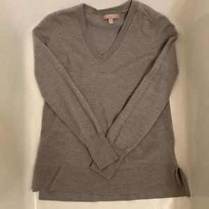 NWOT Banana Republic Extra Fine Merino Wool Sweater in Light Grey Size S